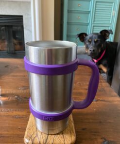 F-32 Handle - 19 COLORS - 20oz Size - Compatible with 20 Oz YETI Tumbler Travel Mug (20OZ, PURE PURPLE) 20ozPure Purple (100% Purple) 20.0 ounces 24 81ztcj8lYTL