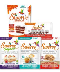 Swerve Sweetener Granular and Confectioners Baker's Bundle - Sugar Substitute, Zero Calorie, Keto Friendly, Zero Sugar, Non-Glycemic, 48oz (2 Pack) 48 Ounce (Pack of 2) 13 81zukOUV0OL