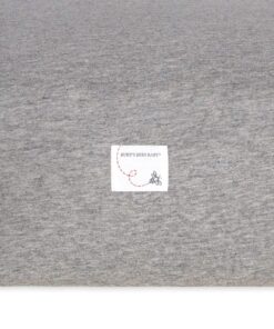 Burt's Bees Baby - Fitted Crib Sheet, Solid Color, 100% Organic Cotton Crib Sheet for Standard Crib and Toddler Mattresses (Heather Grey) , 28x52 Inch (Pack of 1) Heather Grey 19 81zuwykZjL