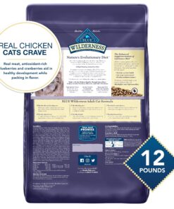 Alternative view of Blue Buffalo Cat Food, Natural Chicken Recipe, Wilderness High Protein, Adult Dry Cat Food, 12 lb bag 12 Pound (Pack of 1)