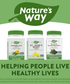 Nature's Way Premium St. John’s Wort Herb, Promotes A Positive Outlook*, 700 mg per serving, 180 Vegan Capsules 20 81zw5wJZY5L