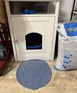 Van Ness Pets Large Open High Sided Cat Litter Box, Blue, CP2HS Pack of 1 27 81zwmObfyWL