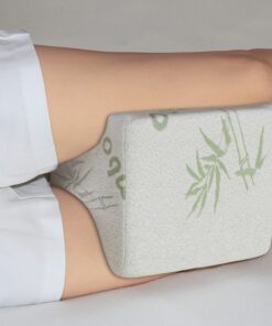 InteVision Memory Foam Knee Pillow for Side Sleepers, Body Positioner Pillow, Leg Spacer Pillow with Bamboo Cover 9 81zyGd0JEyL