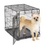 MidWest Homes for Pets Newly Enhanced Single  Door iCrate Dog Crate, Includes Leak-Proof Pan, Floor Protecting Feet, Divider Panel & New Patented Features 44 91 02z09PbL 2