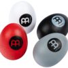 Meinl Percussion Set Egg Shakers 4-Piece Pack for All Music with Different Volume — NOT Made in China — Durable All-Weather, 2-Year Warranty (ES Red, Black, White, Gray