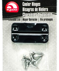 Alternative view of Igloo Universal Fit Hybrid Plastic/Stainless Steel Hinges, Black, Model: 00024045