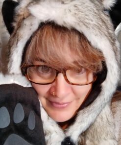 Husky Animal Hood Paws Ears Mittens Gloves 18 91 EbS62dML