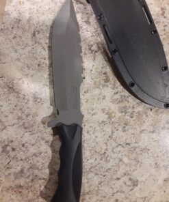 Alternative view of Schrade Delta Class Extreme Survival Fixed Blade 10.75in with 6in AUS-10 Steel Blade and Non-Slip Grip for Camping and Bushcraft