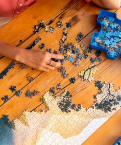 Ravensburger Sort and Go Jigsaw Puzzle Accessory - Sturdy and Easy to Use Plastic Puzzle Shaped Sorting Trays to Organize Puzzles Up to 1000 Pieces, Blue 36 91 KBjkG6JL