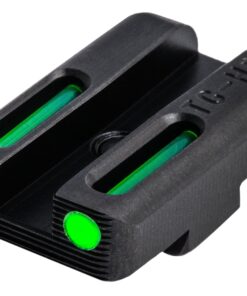 TRUGLO TFO Tritium & Fiber-Optic Handgun Sight | Snag-Resistant Front & Rear Bright Night Sights, Compatible with Glock Handguns Green Front / Green Rear Glock 42/43 28 91 KT8FawtL 2