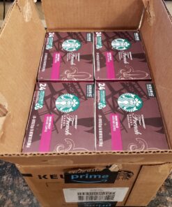 Starbucks K-Cup Coffee Pods—Dark Roast Coffee—French Roast for Keurig Brewers—100% Arabica—4 boxes (96 pods total) 35 91 SU8CQ19L