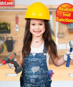 Kidzlane Tool Set for Toddlers & Kids | 20pcs Toy Tools with Electronic Cordless Drill and Tool Box | Play Tool Kit for Kids & Toddler Boys & Girls | Kids Tool Kit 19 Pieces | Kids Tool Box 24 91 YzWm49DL 5