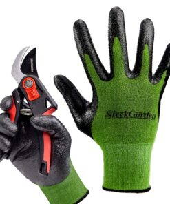 8-Piece Gardening Tool Set-Includes EZ-Cut Pruners, Lightweight Aluminum Hand Tools with Soft Rubber Handles- Trowel, Bamboo Gloves, Garden Tote, High Density Comfort Knee Pad Gardening Gifts Tool Set 18 91 iYVKHNuL