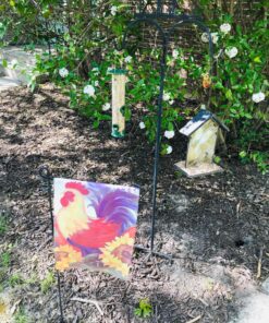 12 Inches Tube Bird Feeders for Outdoors Hanging, 4 Feeding Ports, Hard Plastic Bird Feeder Outdoor Weatherproof and 4 Inch Steel Hanger, Wild Bird Feeders, Finch Feeder, Bird Feeders Outside Hanging 1 4 Ports 54 91 j4fR66wL