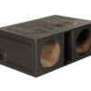 QPower QBOMB12VL 12" Dual Vented Ported Car Subwoofer Sub Box Enclosure Standard Packaging