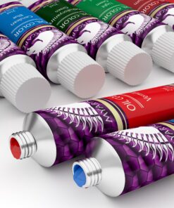 MyArtscape Oil Paint Set - 21ml x 12 Tubes - Artist Quality - Lightfast - Heavy Body - Highly Pigmented Oil-based Colors - Excellent Coverage - Professional Painting Supplies 4.8 Fl Oz (Pack of 12) 19 91 uM2MdQjL