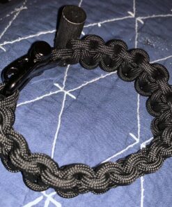 620 LB SurvivorCord Hank, Paracord 550 Type III, Military Grade, Heavy Duty Paracord with 3 Survival Strands, Cordage for Camping, with Survival Firestarter. Black (100 Ft) 100 Feet 47 91 w7adnKhL