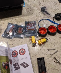 SunFounder Smart Video Car Kit V2.0 PiCar-V Robot Kit for Raspberry Pi 4 Model B 3B+ 3B Graphical Visual Programming Language, Video Transmission, Remote Control by UI on Windows Mac Web Browser Picar-v-2.0 31 91 xb3FK L