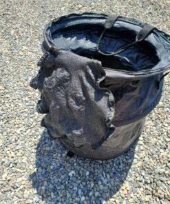 Camco Pop-Up Utility Container | Features Heavy Duty Liner & Zipper Close Lid | Holds 30-Gallon Kitchen-Size Trash Bags | Stands 2-Ft Tall & Collapses for RV Storage and Organization (42893) 24 91 yVIDgZ6L