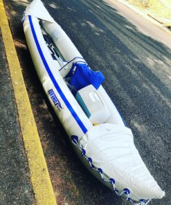 Bonnlo Kayak Cart Canoe Dolly Fishing Kayak Accessories Carrier Foldable Paddle Board Trolley Boat Trailer Transport with NO-Flat Airless Tires Wheels and 2 Ratchet Straps Kickstands- "U"shape 45 91076aHJ5gL