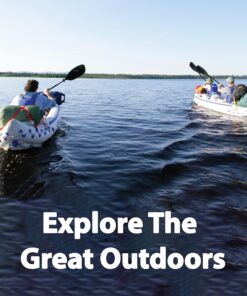 Sea Eagle SE370 Inflatable Sports Kayak -1-3 Person-Portable Stowable & Lightweight-with Seat(s), Paddle(s), Pump and Bag SE370 Sports Kayak Deluxe 22 9108assO57L