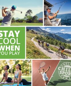 FROGG TOGGS Chilly Sport Cooling Neck Wrap & Head Band Hot Pink 11 910IqONKwQL