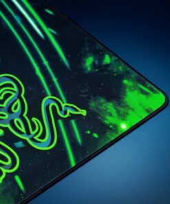 Razer Goliathus Speed (Medium) Gaming Mousepad: Smooth Gaming Mat - Anti-Slip Rubber Base - Portable Cloth Design - Anti-Fraying Stitched Frame - Cosmic Medium 13 910RoJYDQFL