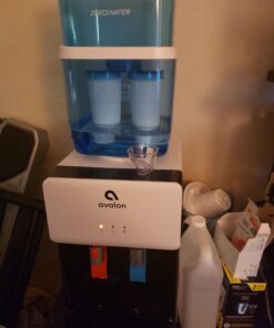 Avalon Premium Hot/Cold Top Loading Countertop Water Cooler Dispenser With Child Safety Lock. UL Listed- White countertop white 42 910lKjtTwCL