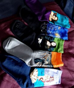 Chalier Womens Fun Socks Famous Painting Patterned Art Socks & Printed Cool Novelty Funny Socks for Women One Size 1 Set A-oil Painting Multicolor 2 (5 Pairs) 33 910rvZfEh5L