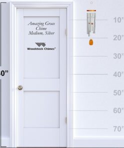 Woodstock Wind Chimes Amazing Grace Chime Medium (24'') Silver Wind Chime Inspirational and Memorial Gifts Wind Chimes for Outside Patio Home or Garden Decor (AGMS) 18 910w4kQ4CL