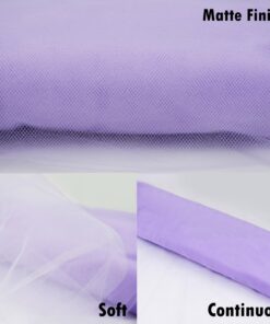 Craft And Party, Lavender Fabric Tulle Roll 54 Inch by 40 Yards (120 ft) Fabric Tulle Bolt for DIY Tutu Skirt, Wedding and Decoration (Lavender) 54" x 40 yards 13 910zj4I5aIL