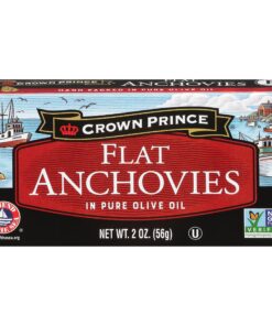 Crown Prince Flat Anchovies in Olive Oil, 2-Ounce Cans (Pack of 12) Regular 2 Ounce (Pack of 12) 14 9110F4VT3iL