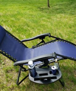 Keten Zero Gravity Chair Tray, Upgraded Version Cup Holder for Zero Gravity Chair Large Utility Clip On Chair Table/Tray for Carrying iPhone 7Plus/ iPad/Water Cups/Books (Black) 40 9119PD8kRdL