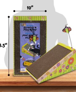 Petmate FAT CAT Big Mama's Scratch 'n Play Ramp Reversible Cardboard Toy 19 911BAegy eL