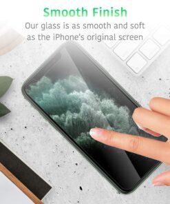 TALK WORKS Tempered Glass Screen Protector for iPhone 11 Pro/XS/X - Case Compatible, Anti-Glare, Shatter & Crack Proof, Ultra Thin (Pack of 3) Without Installation Tray 15 911E90S7y5L 1