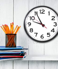 The Ultimate Wall Clock - 14" Atomic, Black, Easy to Read, Perfect for Home, Office, School, Indoor / Outdoor 14” Atomic 25 911H3h9njuL 1