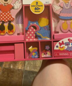 Melissa & Doug Disney Minnie Mouse and Daisy Duck Magnetic Dress-Up Wooden Doll Pretend Play Set (40+ pcs) - Toys, Dress Up Dolls For Preschoolers And Kids Ages 3+ Minnie & Daisy 49 911InbLNFWL
