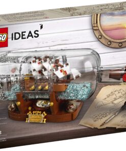 LEGO Ideas Ship in a Bottle 92177 Expert Building Kit, Snap Together Model Ship, Collectible Display Set and Toy for Adults (962 Pieces),Multicolor 30 911IyR6AcHL