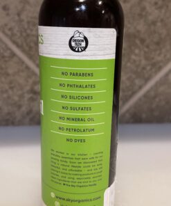 Sky Organics Organic Hemp Seed Oil for Face, 100% Pure & Cold-Pressed USDA Certified Organic to Nourish, Soothe & Strengthen, 8 fl. Oz. 25 911JKHB9IL