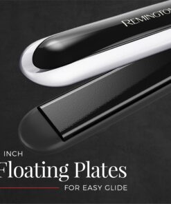 Remington Pearl Pro Ceramic Flat Iron Hair Straightener, 1-inch Floating Plates, Fast 30 Second Heat up, Black & White 1 Count (Pack of 1) 26 911Kgg8Ke8L