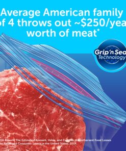 Ziploc Quart Food Storage Freezer Bags, New Stay Open Design with Stand-Up Bottom, Easy to Fill, 38 Count 19 911PlWimEqL