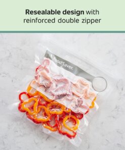 FoodSaver 1-Quart BPA-Free Multilayer Construction Vacuum Zipper Bags, 18 Count 18 Count (Pack of 1) 18 911PyZXxZCL