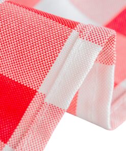 LinenTablecloth 60 x 102-Inch Rectangular Tablecloth Red & White Checker 22 911Vw4f3feL 1