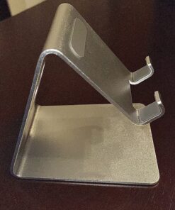 Lamicall Cell Phone Stand, Desk Phone Holder Cradle, Compatible with Phone 12 Mini 11 Pro Xs Max XR X 8 7 6 Plus SE, All Smartphones Charging Dock, Office Desktop Accessories - Silver Sliver 50 911WtUwji4L