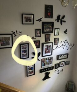 Golden State Art, 7x14 Black Photo Wood Collage Frame with Mat displays (3) 4"x6" Pictures 1 Pack Wood - Black With White Mat 33 911YYW0oJWL