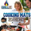 Grill IT, The Original BBQ Grill & Baking Mat - Set of 2 Durable Nonstick Sheets - For Grilling, Barbecue, Cooking - Dishwasher Safe - 15.75" x 13" 2 911e52dsnkL