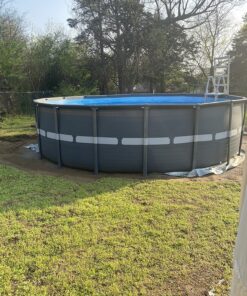 Intex 18ft X 52in Ultra Frame Pool Set with Sand Filter Pump, Ladder, Ground Cloth & Pool Cover 49 911f6b890pL