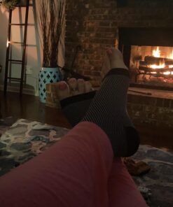 Bitly Plantar Fasciitis Socks for Women & Men - Best Foot & Ankle Compression Sleeve, Brace for Everyday Use - Provides Arch Support & Heel Pain Relief (Black, Large) Black 1 34 911fL4hHlzL