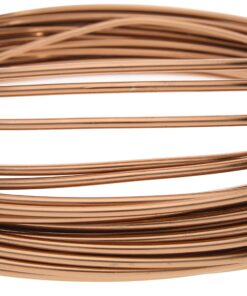 The Beadsmith Anodized Aluminum Wire – 12 Gauge – 39 feet – Light Copper Color – Bendable Craft Wire Used to Jewelry Making, Wire Wrapping, Sculpting, Floral, Modeling and Other DIY Arts & Crafts 12 911fYeRzyZL