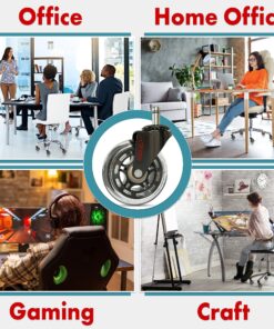 Office Chair Wheels Replacement Set 10mm (3/8" x 7/8") Stem - Fits IKEA Chairs ONLY - Soft Desk Chair Casters for Wood Floors & Carpet - Heavy Duty & Safe for All Floors Without Any Chair Mats 2. IKEA stem - for IKEA chairs ONLY 23 911fqG08i5L 4